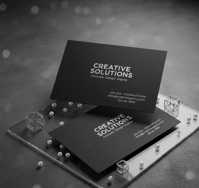 Namecard ép nhũ bạc